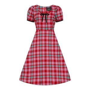 Collectif Clothing BNWT Leanne Winterberry Check Swing Dress – 2XL